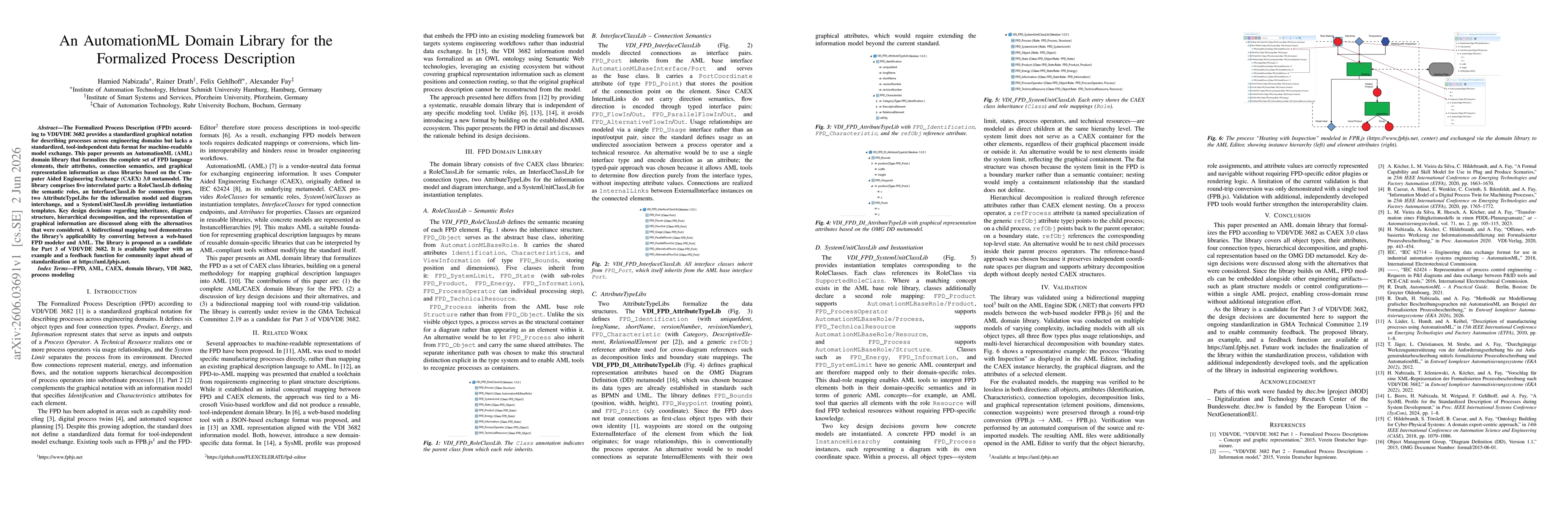 Thumbnail for An AutomationML Domain Library for the Formalized Process Description