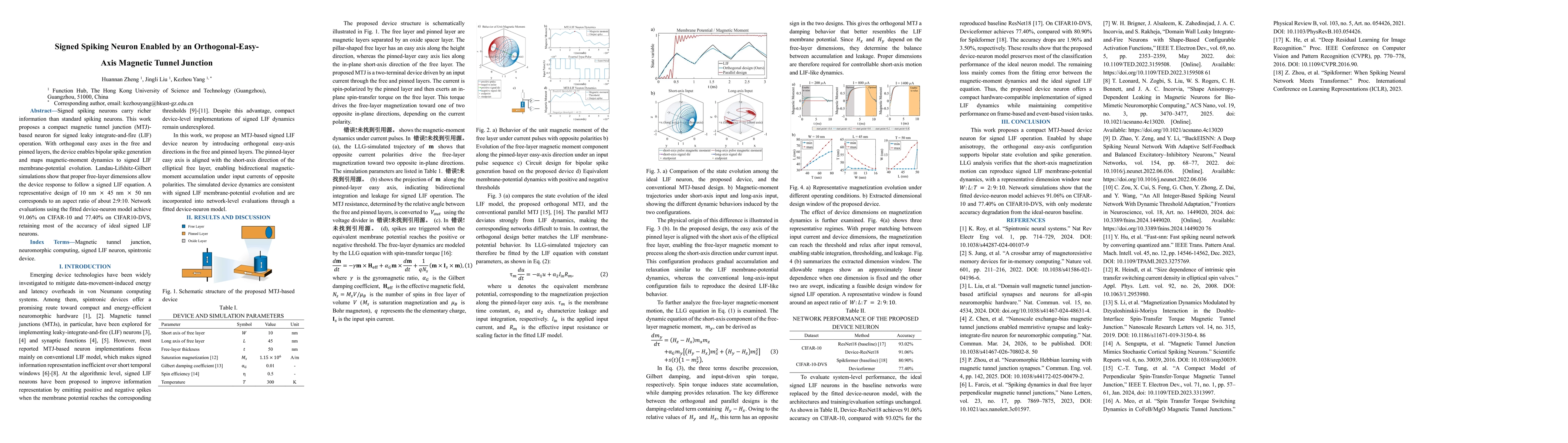 Thumbnail for Signed Spiking Neuron Enabled by an Orthogonal-Easy-Axis Magnetic Tunnel Junction