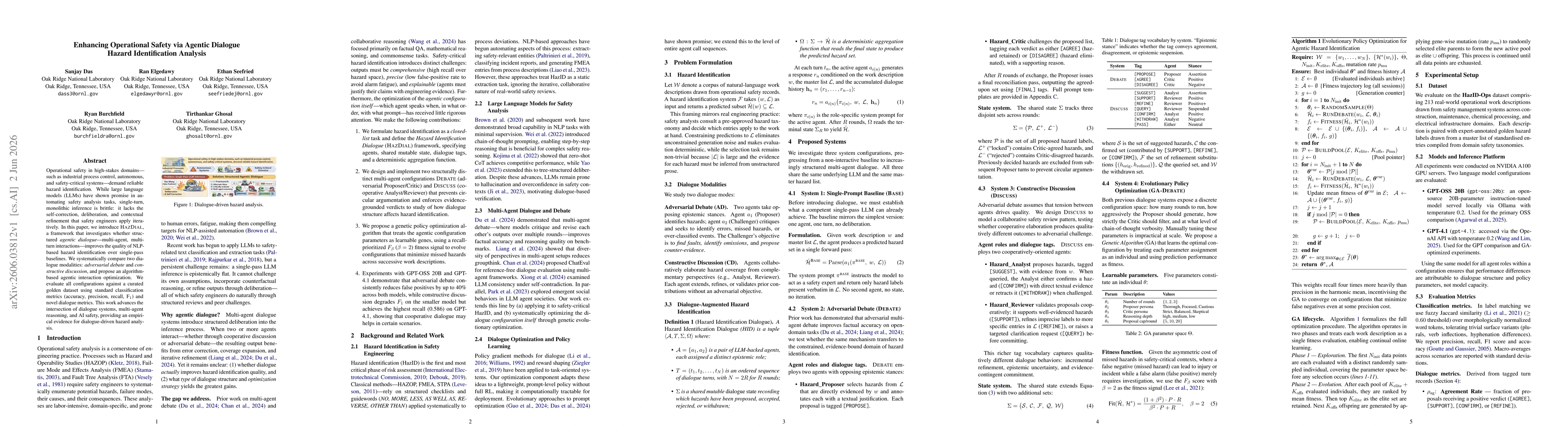 Thumbnail for Enhancing Operational Safety via Agentic Dialogue Hazard Identification Analysis