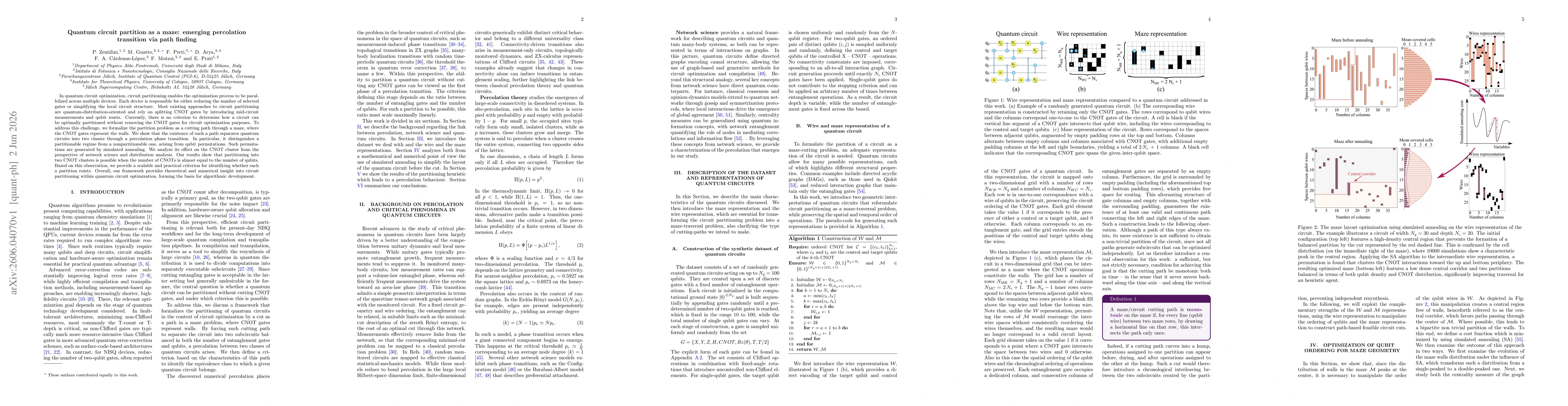 Thumbnail for Quantum circuit partition as a maze: emerging percolation transition via path finding
