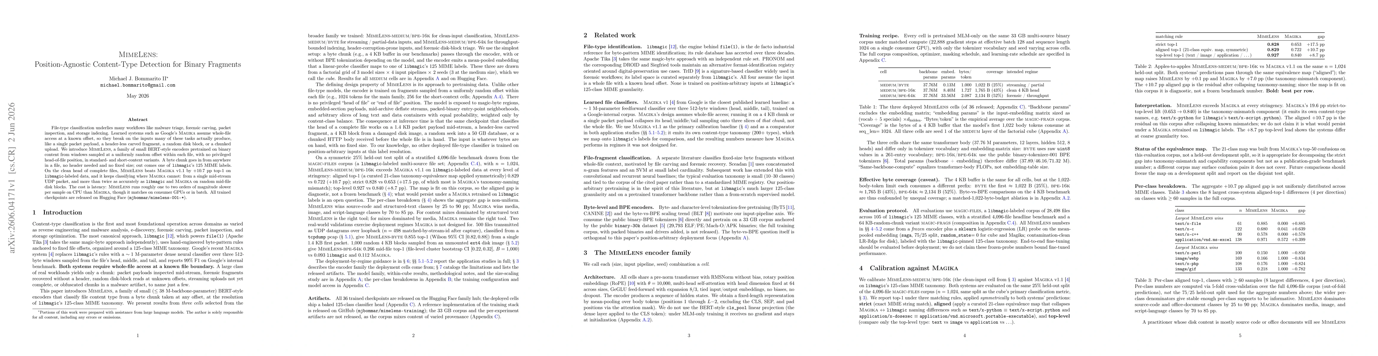 Thumbnail for MimeLens: Position-Agnostic Content-Type Detection for Binary Fragments