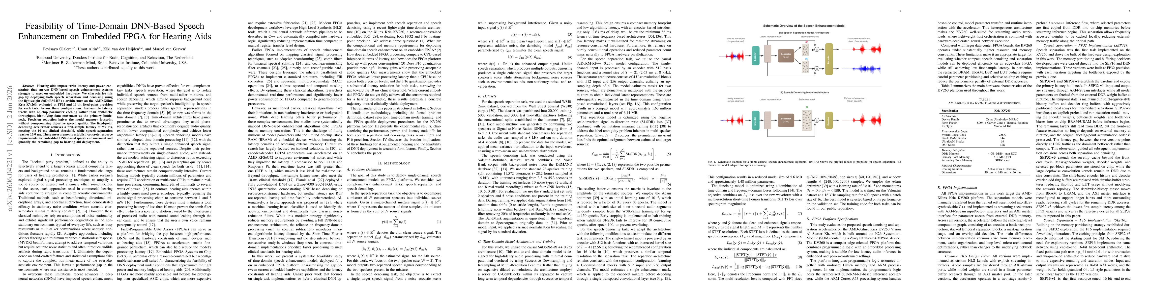 Thumbnail for Feasibility of Time-Domain DNN-Based Speech Enhancement on Embedded FPGA for Hearing Aid