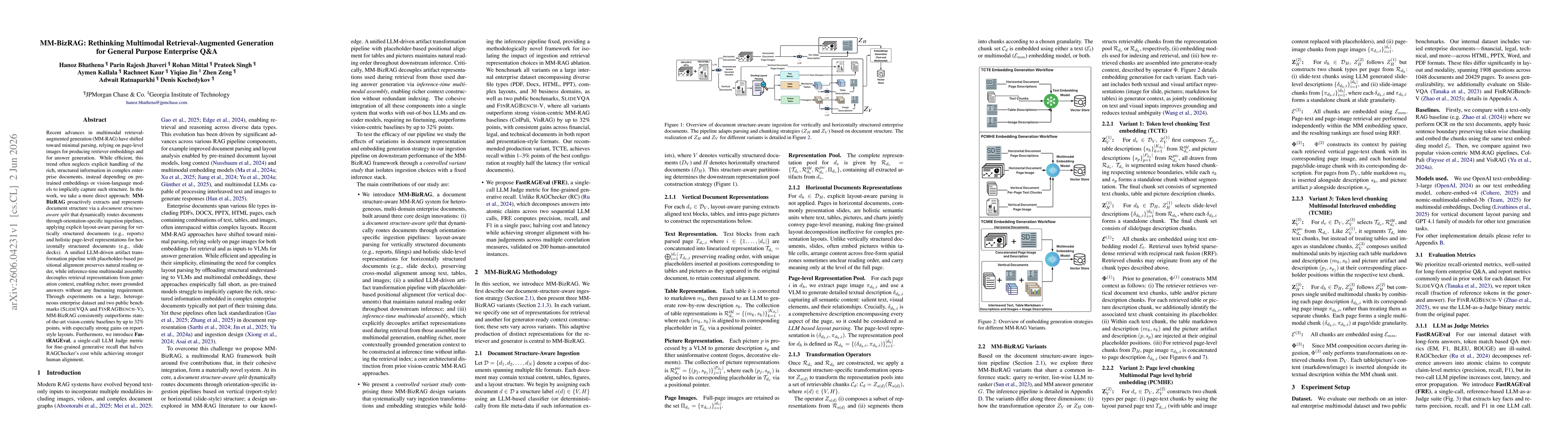Thumbnail for MM-BizRAG: Rethinking Multimodal Retrieval-Augmented Generation for General Purpose Enterprise Q&A
