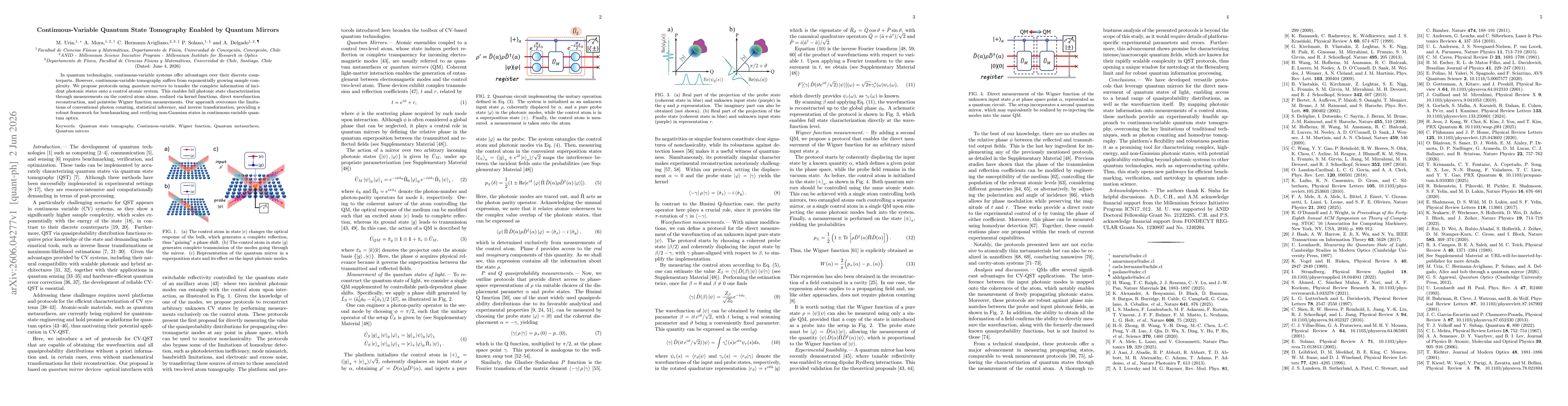 Thumbnail for Continuous-Variable Quantum State Tomography Enabled by Quantum Mirrors