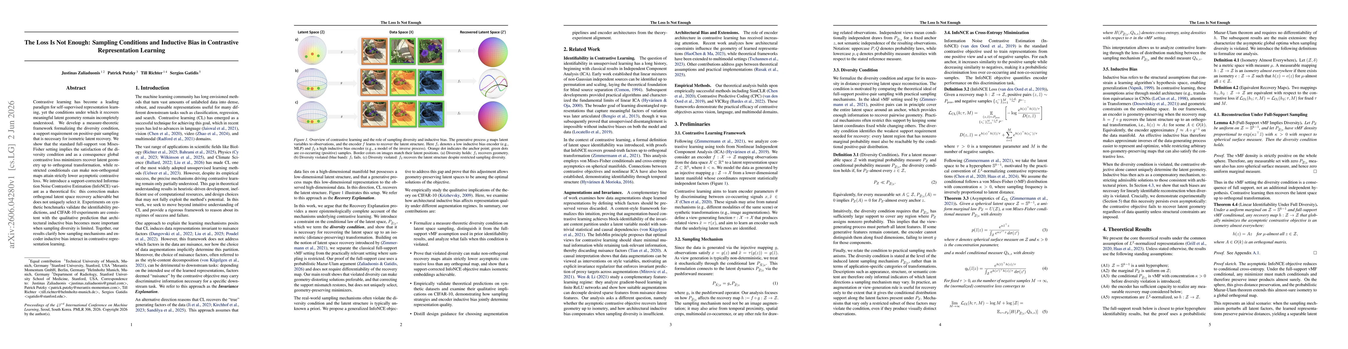 Thumbnail for The Loss Is Not Enough: Sampling Conditions and Inductive Bias in Contrastive Representation Learning