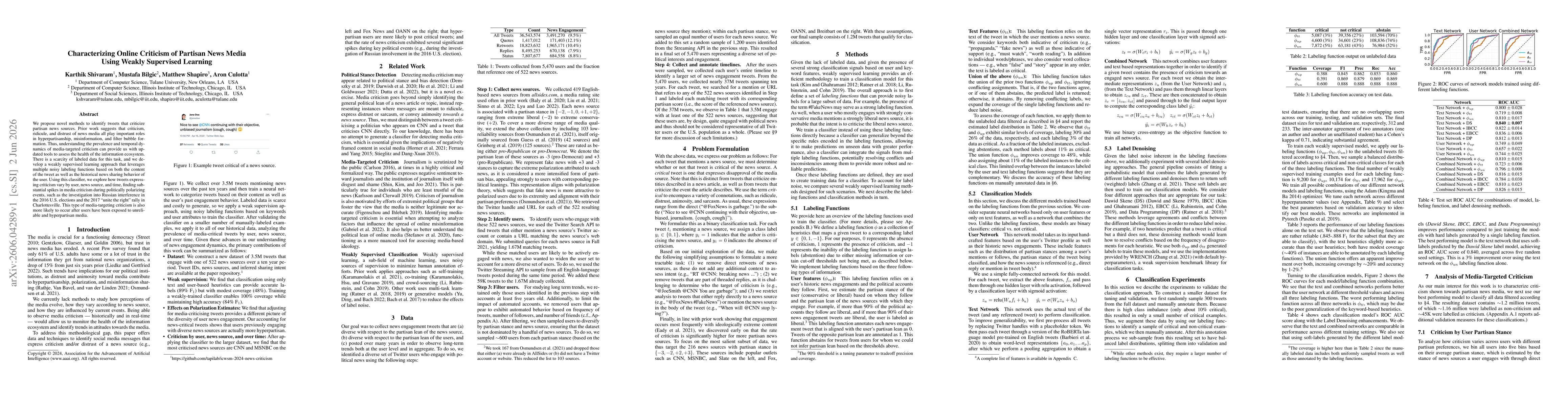 Thumbnail for Characterizing Online Criticism of Partisan News Media Using Weakly Supervised Learning