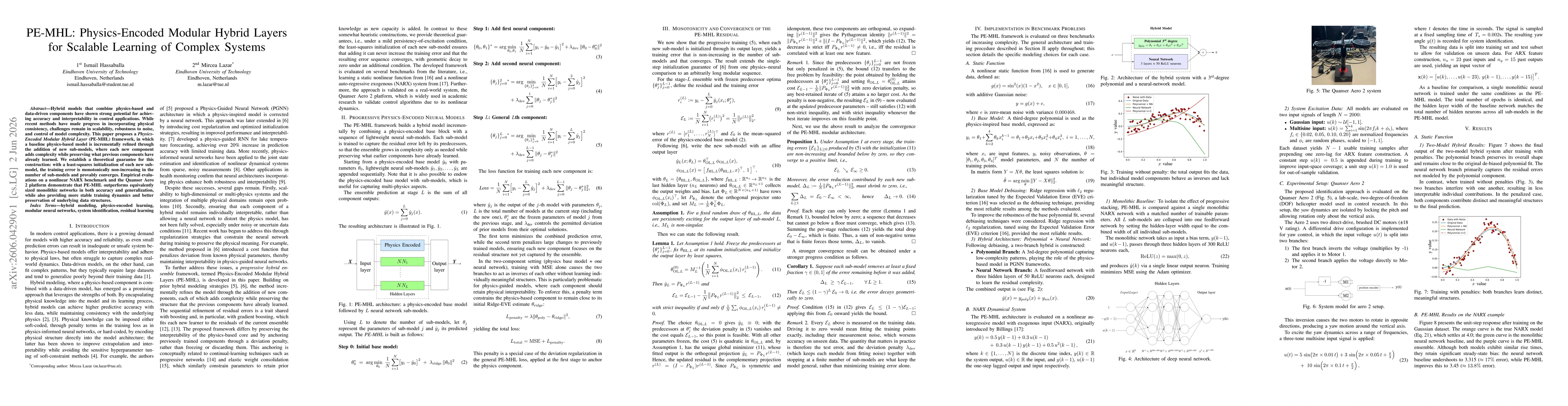 Thumbnail for PE-MHL: Physics-Encoded Modular Hybrid Layers for Scalable Learning of Complex Systems