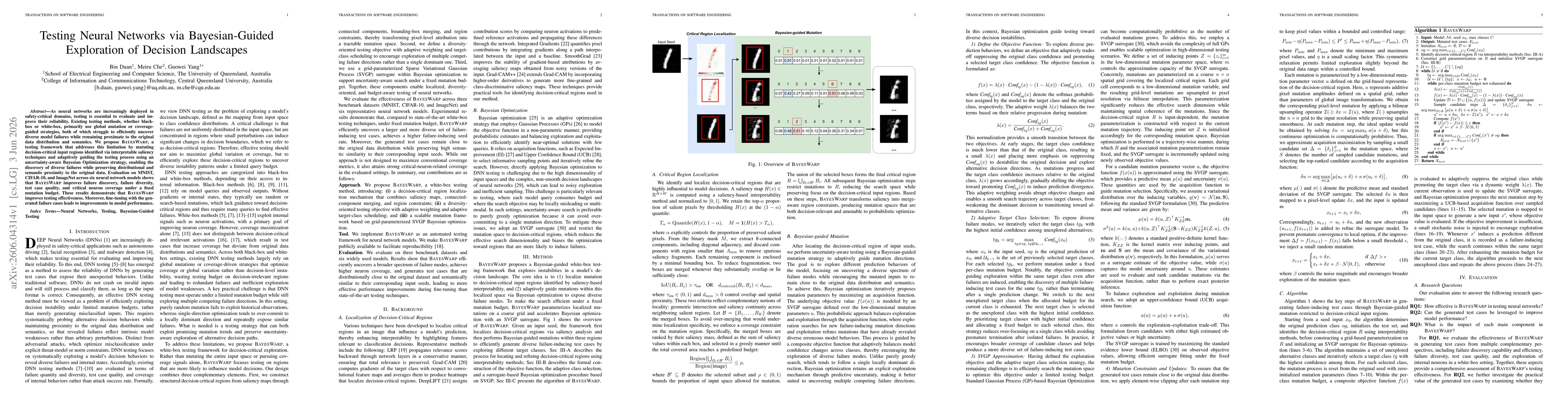 Thumbnail for Testing Neural Networks via Bayesian-Guided Exploration of Decision Landscapes