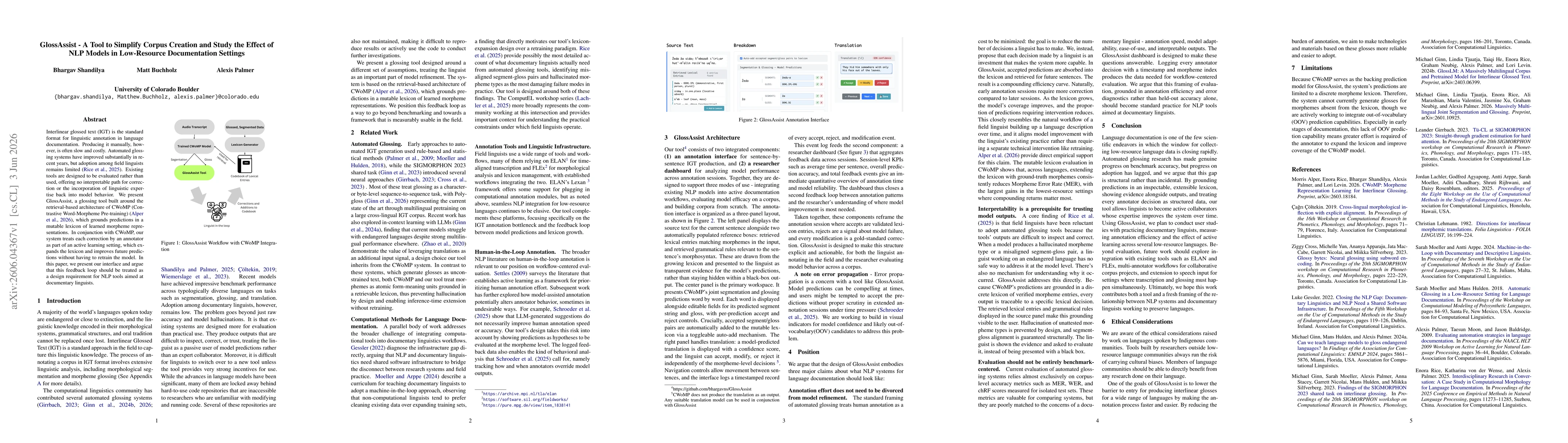 Thumbnail for GlossAssist -- A Tool to Simplify Corpus Creation and Study the Effect of NLP Models in Low-Resource Documentation Settings