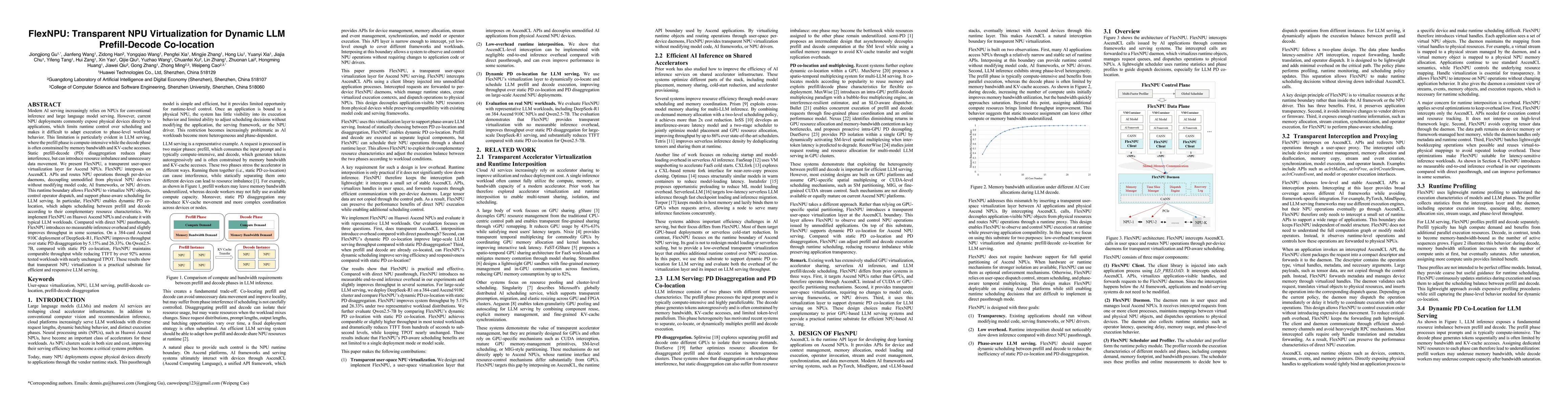 Thumbnail for FlexNPU: Transparent NPU Virtualization for Dynamic LLM Prefill-Decode Co-location