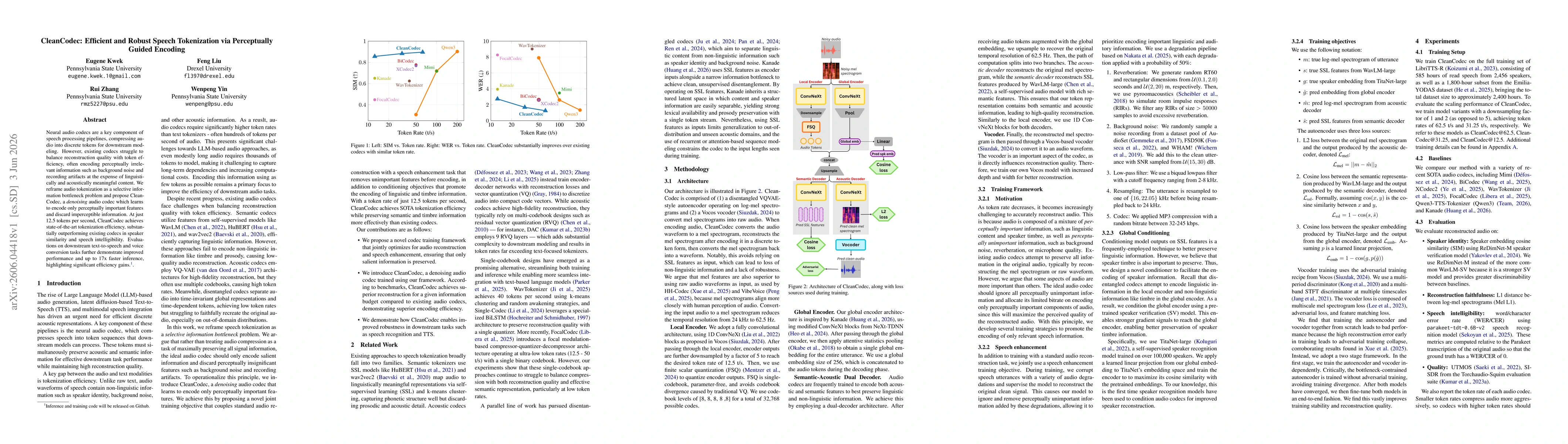 Thumbnail for CleanCodec: Efficient and Robust Speech Tokenization via Perceptually Guided Encoding