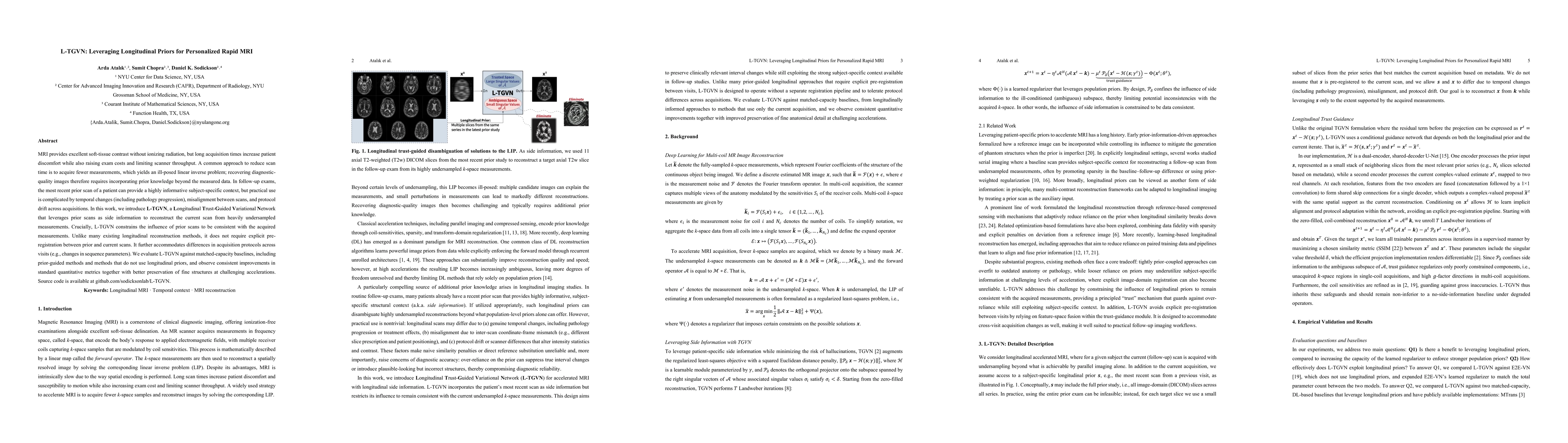 Thumbnail for L-TGVN: Leveraging Longitudinal Priors for Personalized Rapid MRI