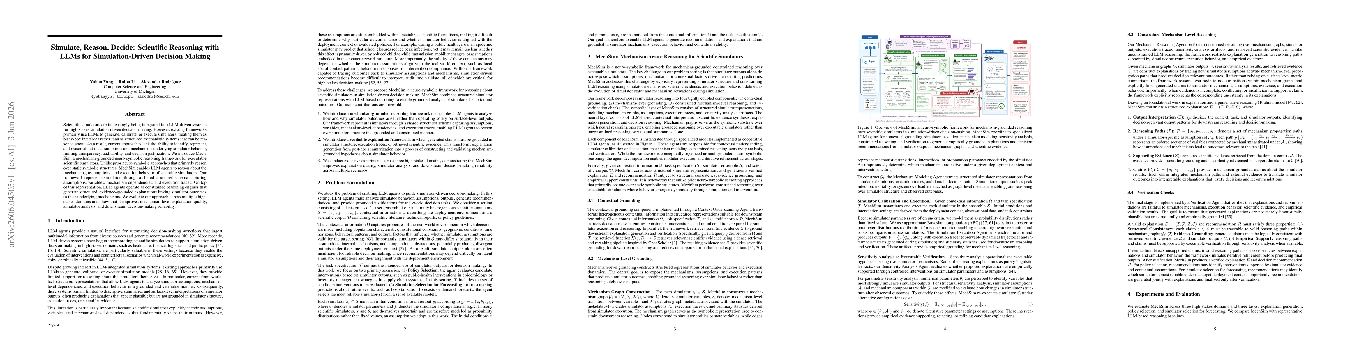 Thumbnail for Simulate, Reason, Decide: Scientific Reasoning with LLMs for Simulation-Driven Decision Making