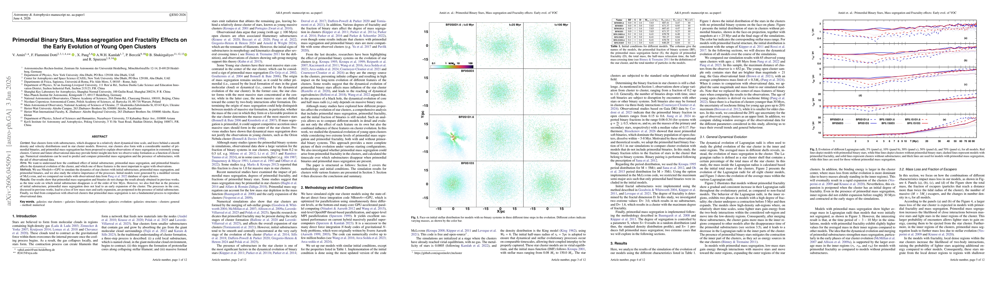 Thumbnail for Primordial Binary Stars, Mass segregation and Fractality Effects on the Early Evolution of Young Open Clusters