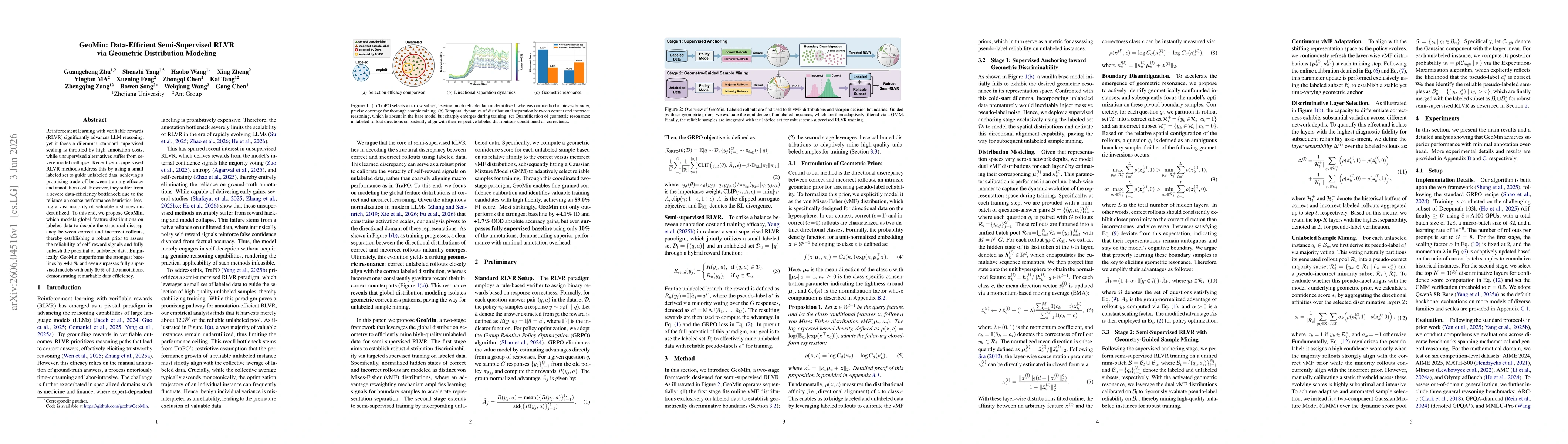 Thumbnail for GeoMin: Data-Efficient Semi-Supervised RLVR via Geometric Distribution Modeling