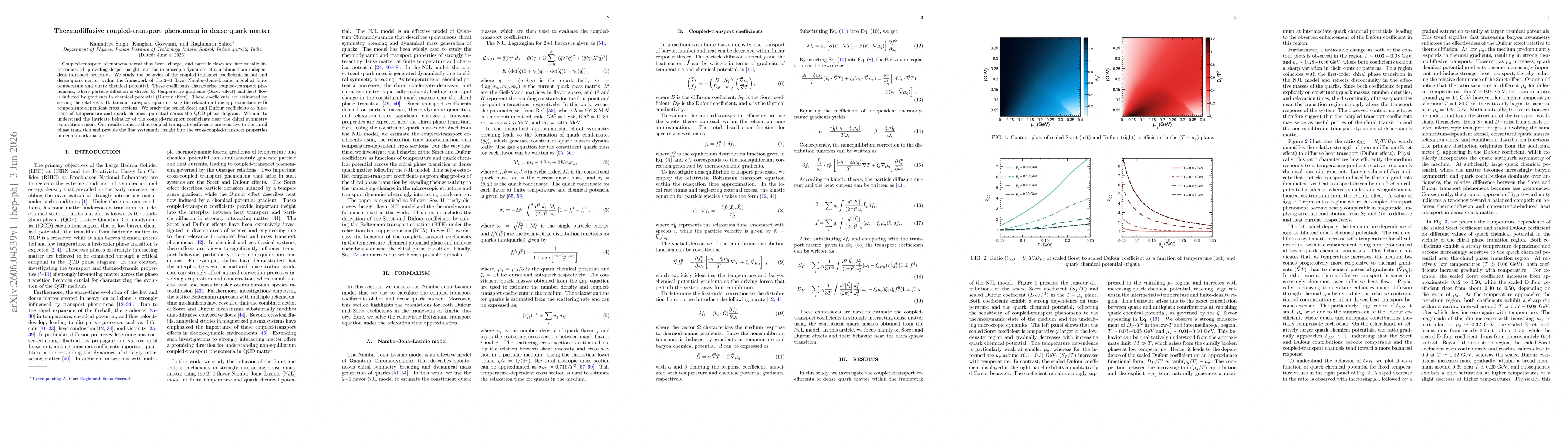 Thumbnail for Thermodiffusive coupled-transport phenomena in dense quark matter