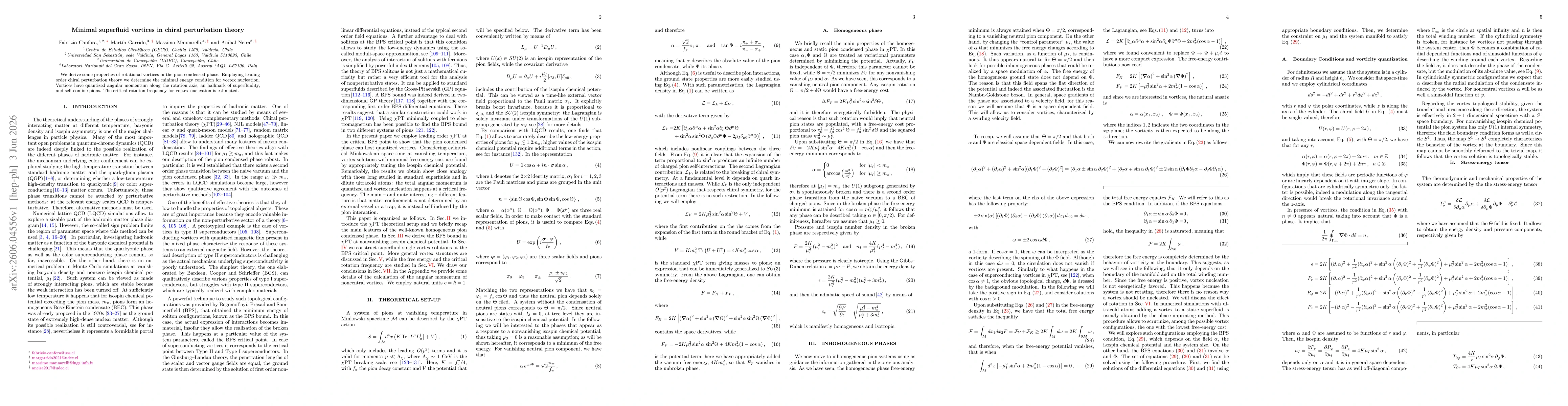 Thumbnail for Minimal superfluid vortices in chiral perturbation theory