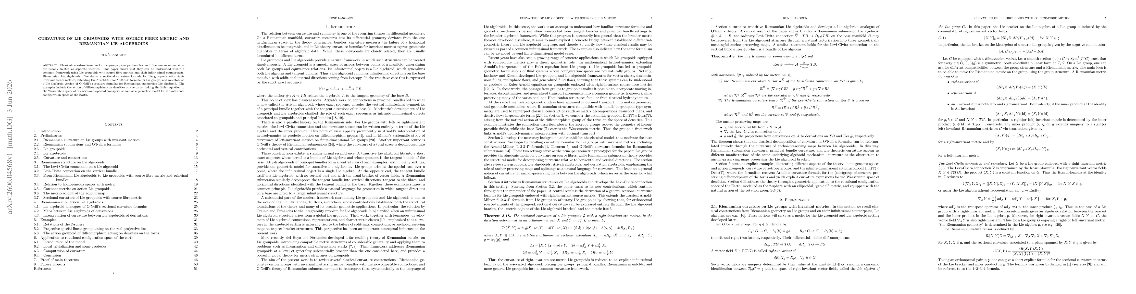 Thumbnail for Curvature of Lie Groupoids with Source-Fibre Metric and Riemannian Lie Algebroids