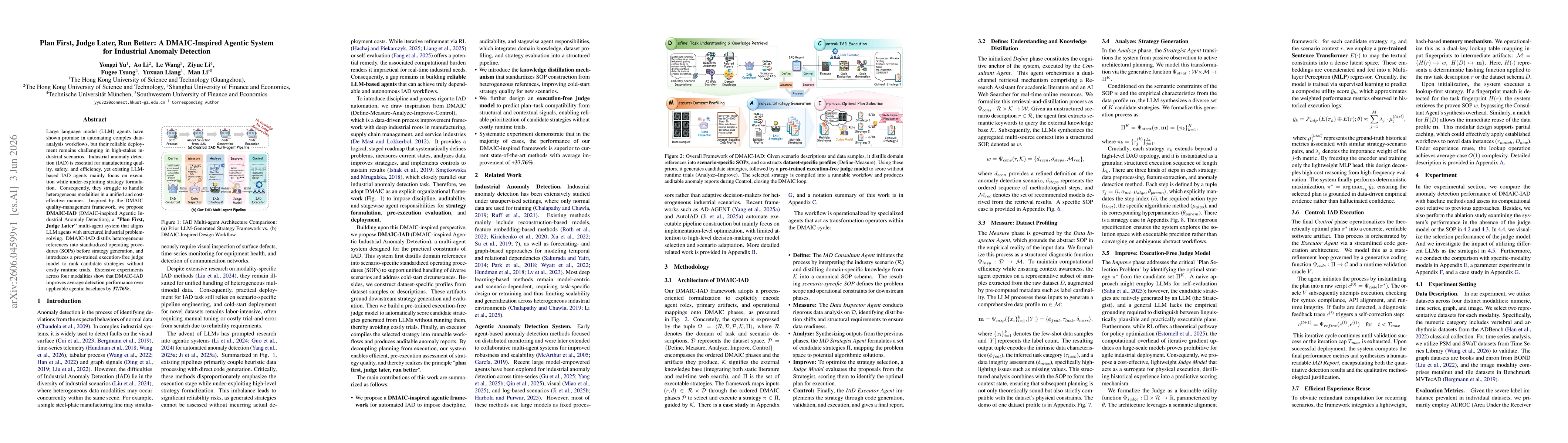 Thumbnail for Plan First, Judge Later, Run Better: A DMAIC-Inspired Agentic System for Industrial Anomaly Detection