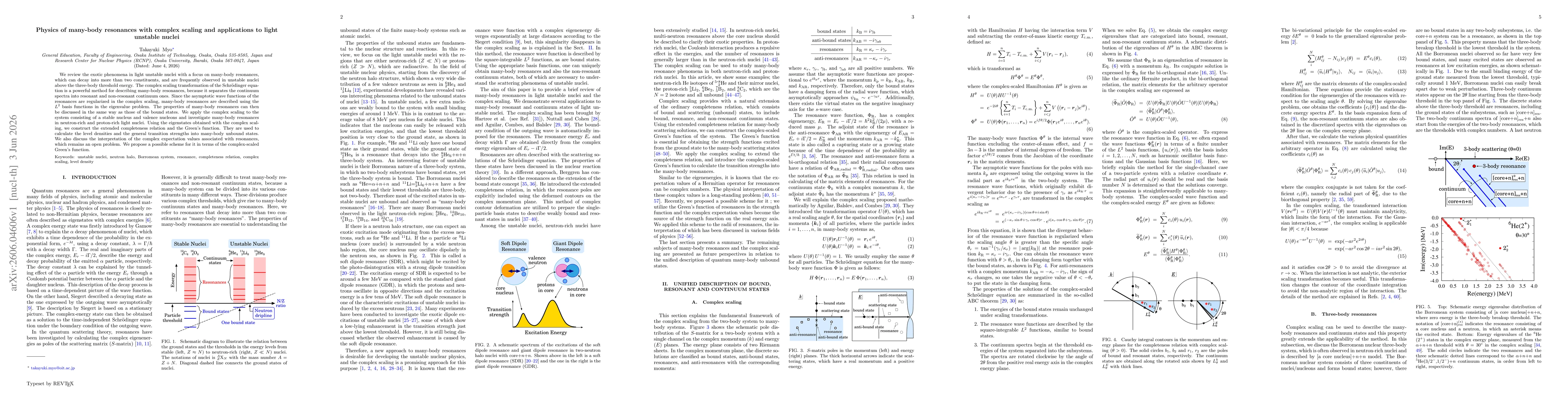 Thumbnail for Physics of many-body resonances with complex scaling and applications to light unstable nuclei