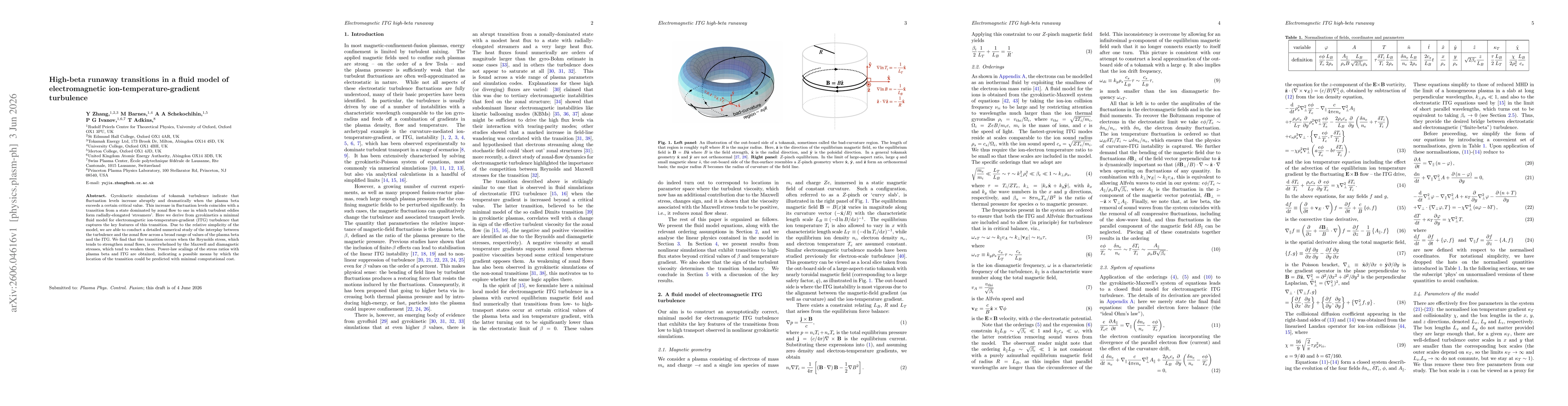 Thumbnail for High-beta runaway transitions in a fluid model of electromagnetic ion-temperature-gradient turbulence