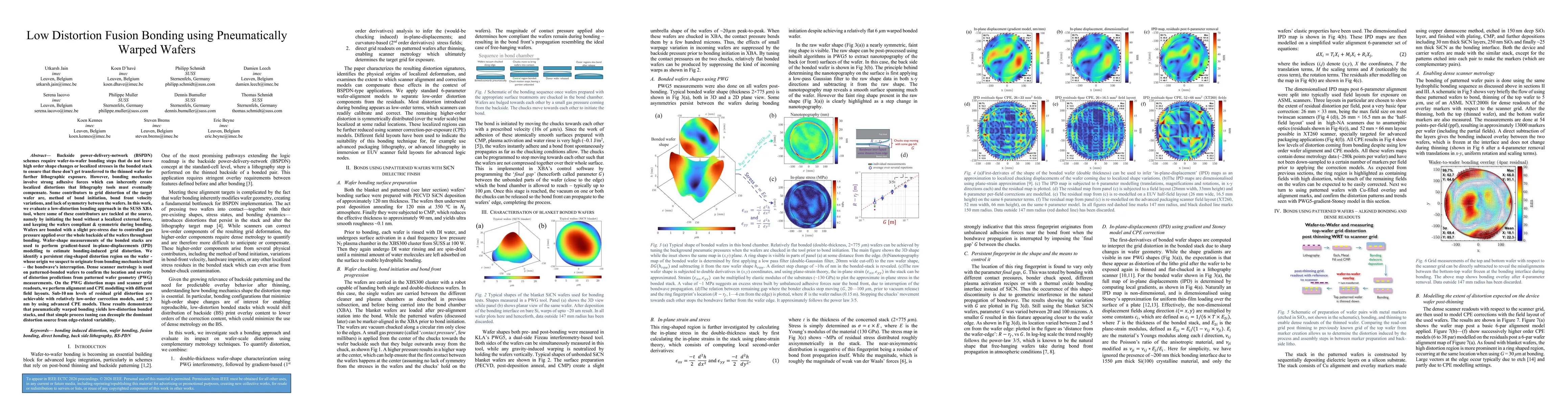 Thumbnail for Low Distortion Fusion Bonding using Pneumatically Warped Wafers