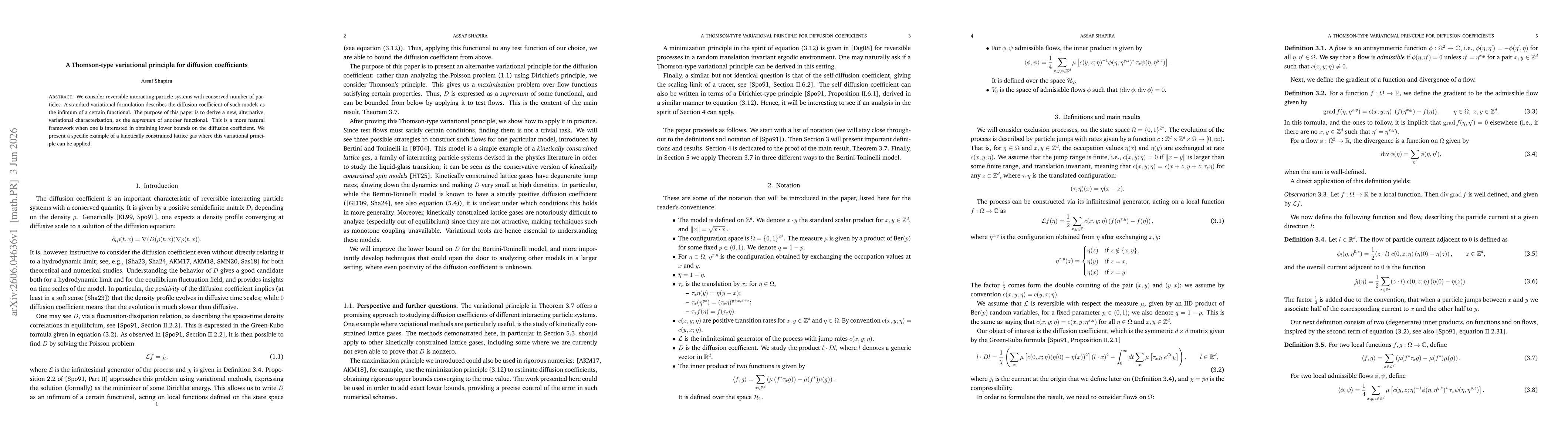 Thumbnail for A Thomson-type variational principle for diffusion coefficients