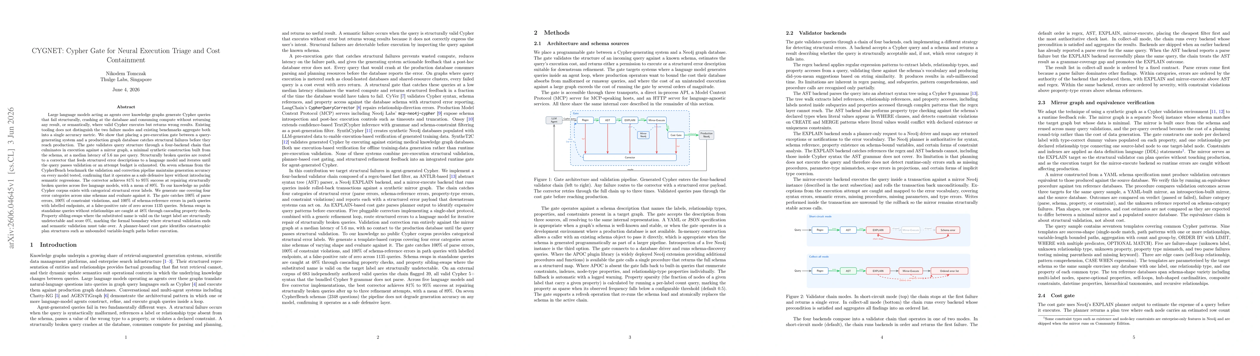 Thumbnail for CYGNET: Cypher Gate for Neural Execution Triage and Cost Containment