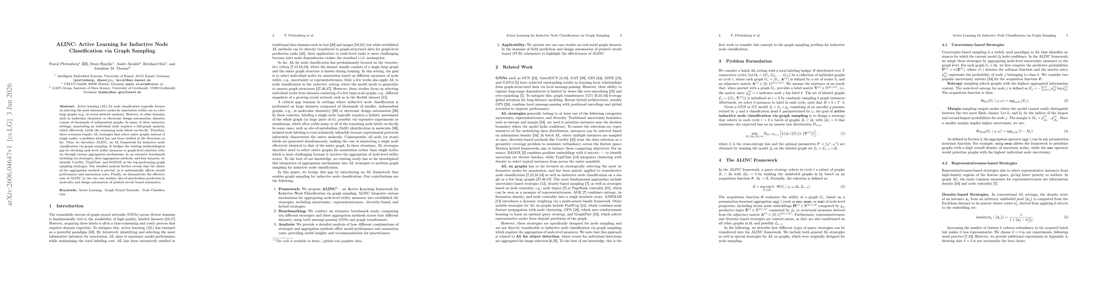Thumbnail for ALINC: Active Learning for Inductive Node Classification via Graph Sampling