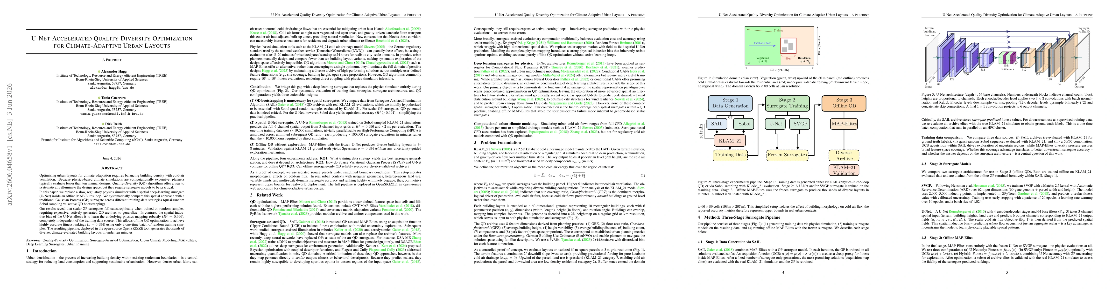 Thumbnail for U-Net-Accelerated Quality-Diversity Optimization for Climate-Adaptive Urban Layouts