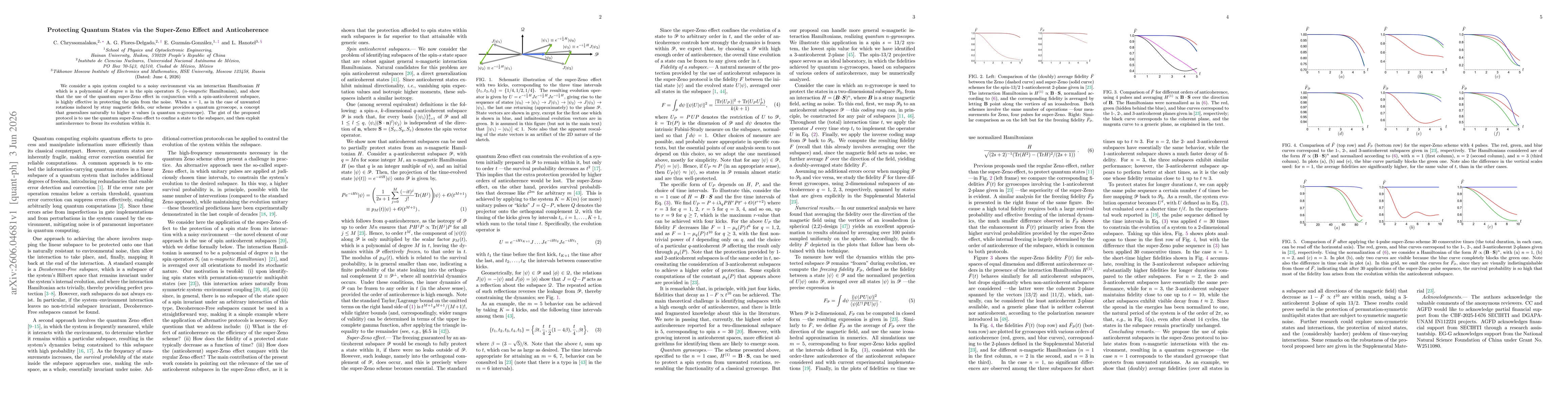Thumbnail for Protecting Quantum States via the Super-Zeno Effect and Anticoherence