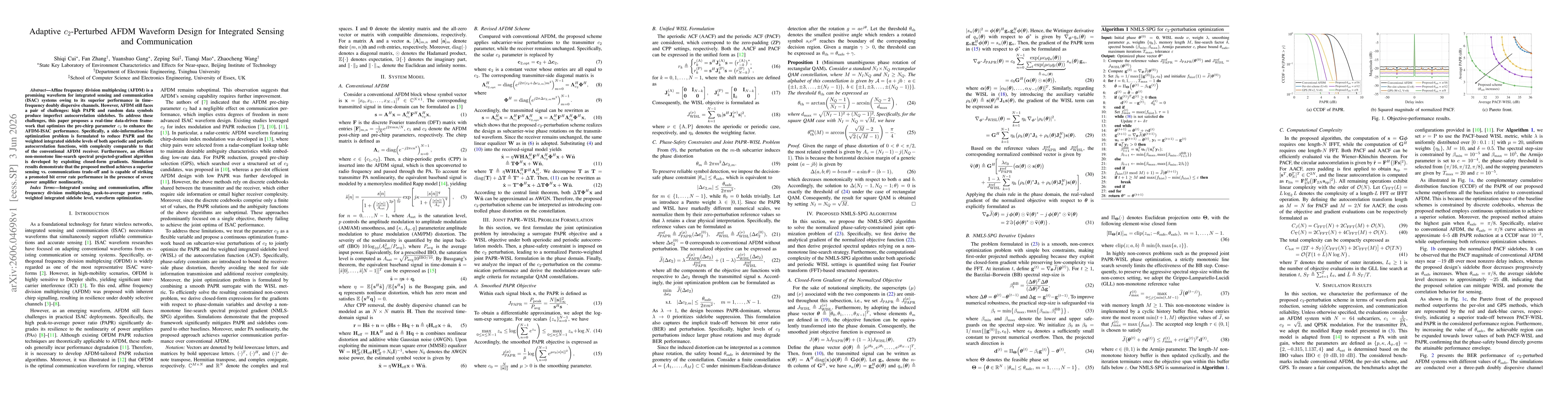 Thumbnail for Adaptive $c_2$-Perturbed AFDM Waveform Design for Integrated Sensing and Communication