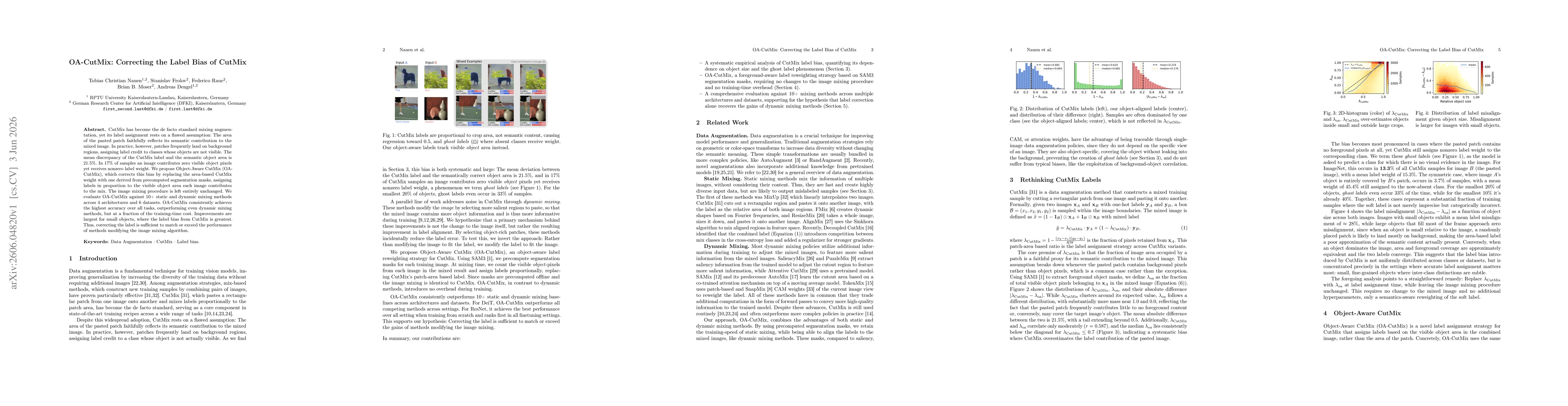 Thumbnail for OA-CutMix: Correcting the Label Bias of CutMix