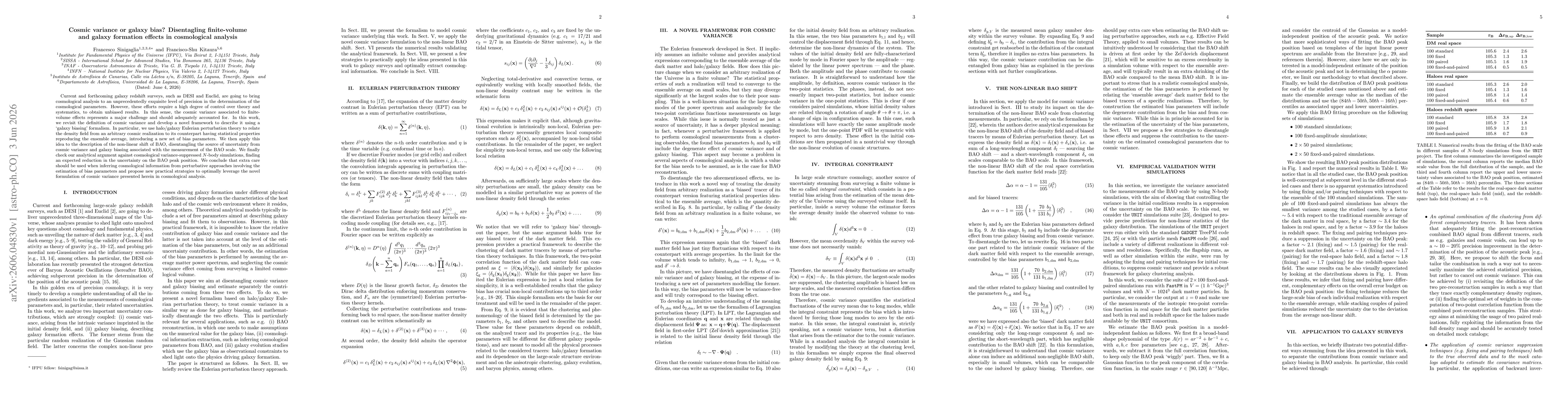 Thumbnail for Cosmic variance or galaxy bias? Disentangling finite-volume and galaxy formation effects in cosmological analysis