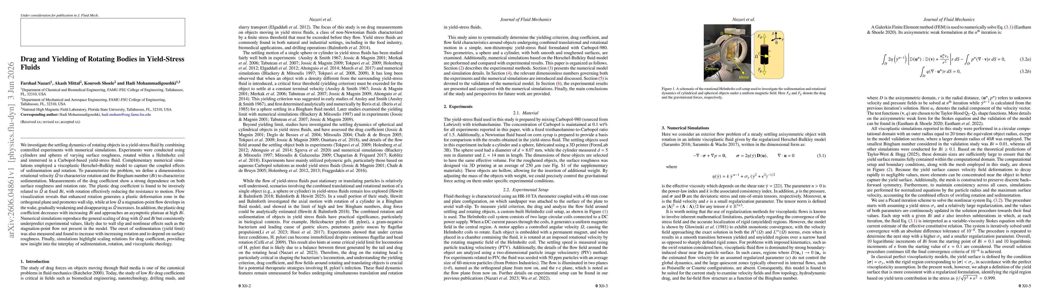 Thumbnail for Drag and Yielding of Rotating Bodies in Yield-Stress Fluids