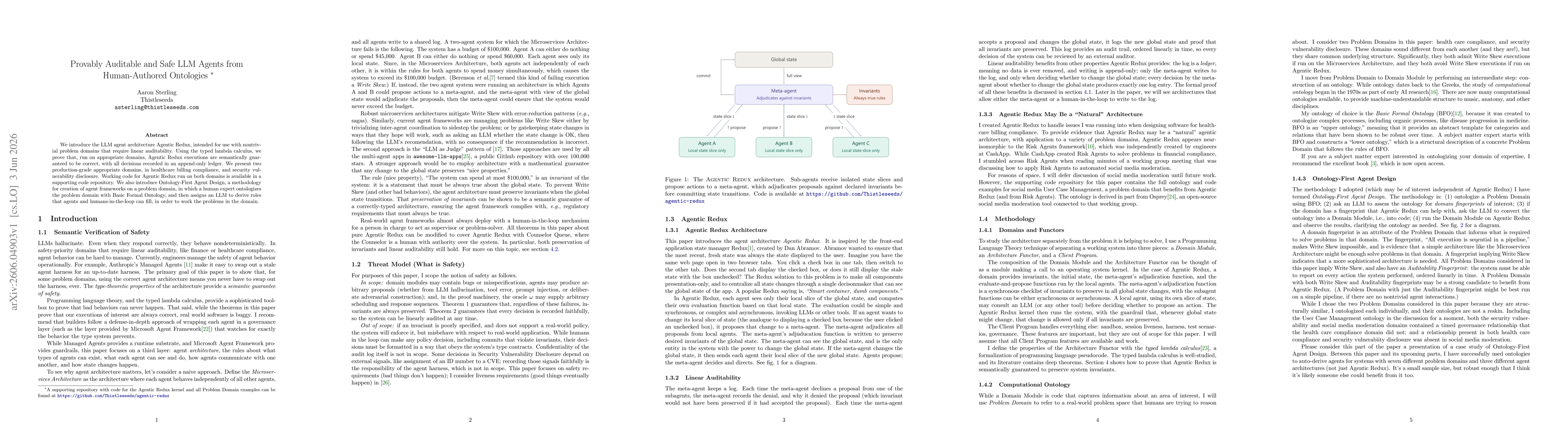 Thumbnail for Provably Auditable and Safe LLM Agents from Human-Authored Ontologies
