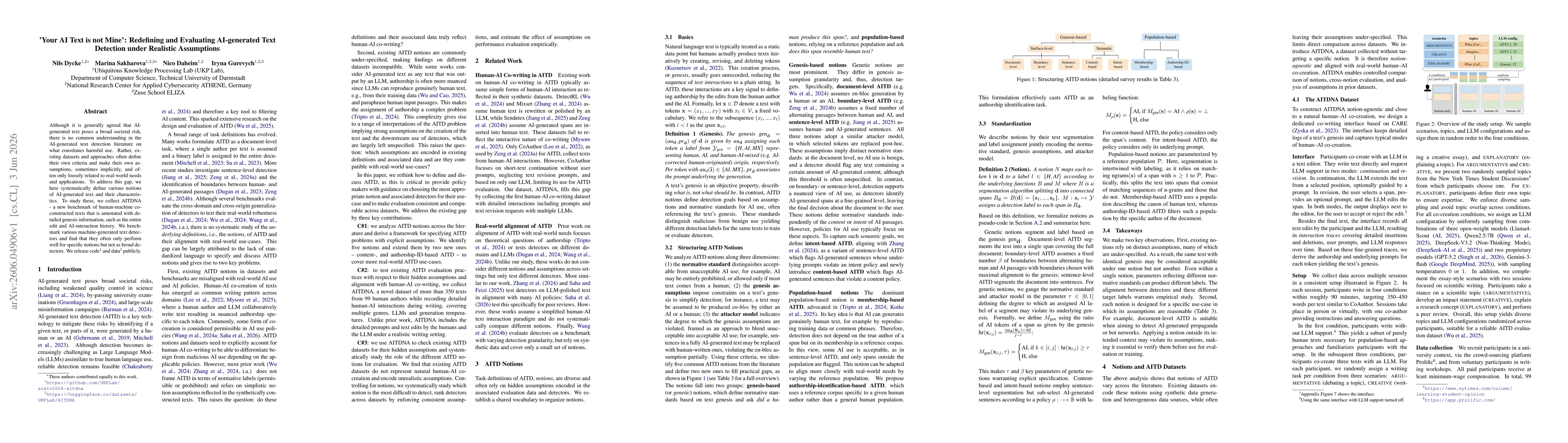 Thumbnail for 'Your AI Text is not Mine': Redefining and Evaluating AI-generated Text Detection under Realistic Assumptions
