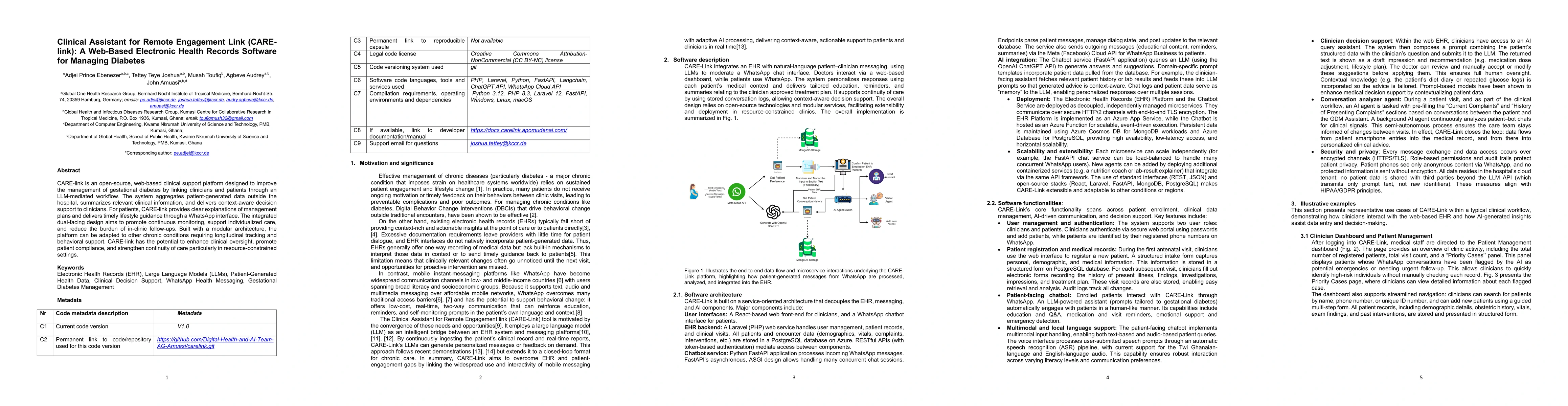 Thumbnail for Clinical Assistant for Remote Engagement Link (CARE-link): A Web-Based Electronic Health Records Software for Managing Diabetes
