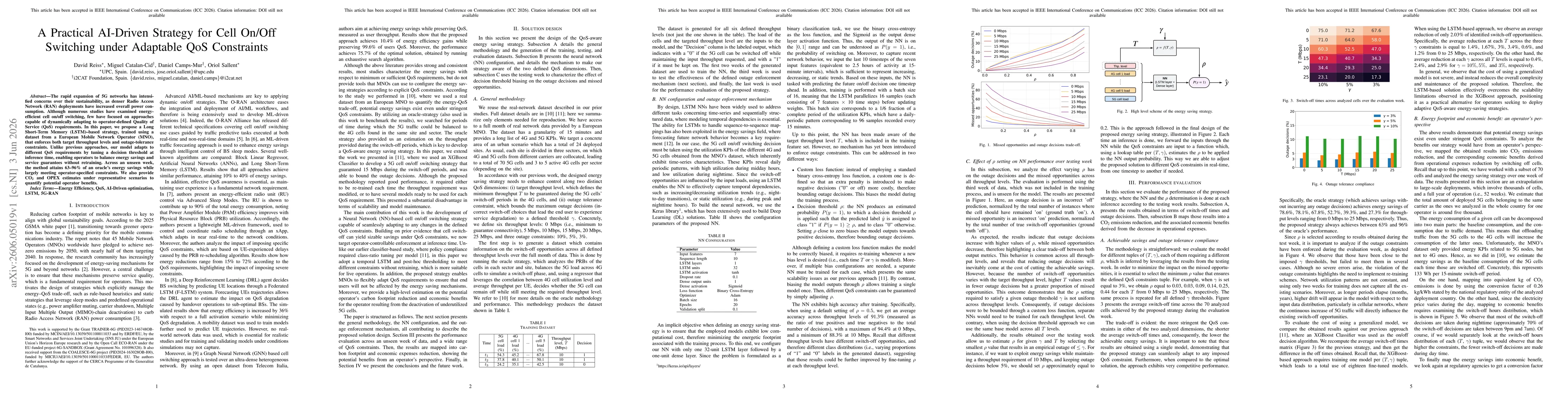 Thumbnail for A Practical AI-Driven Strategy for Cell On/Off Switching under Adaptable QoS Constraints