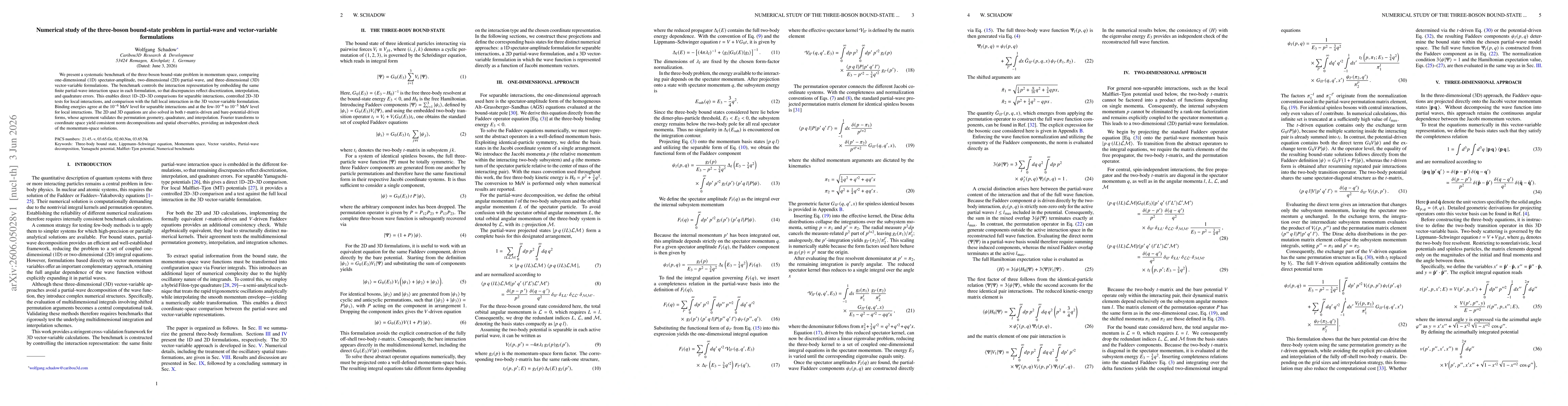 Thumbnail for Numerical study of the three-boson bound-state problem in partial-wave and vector-variable formulations