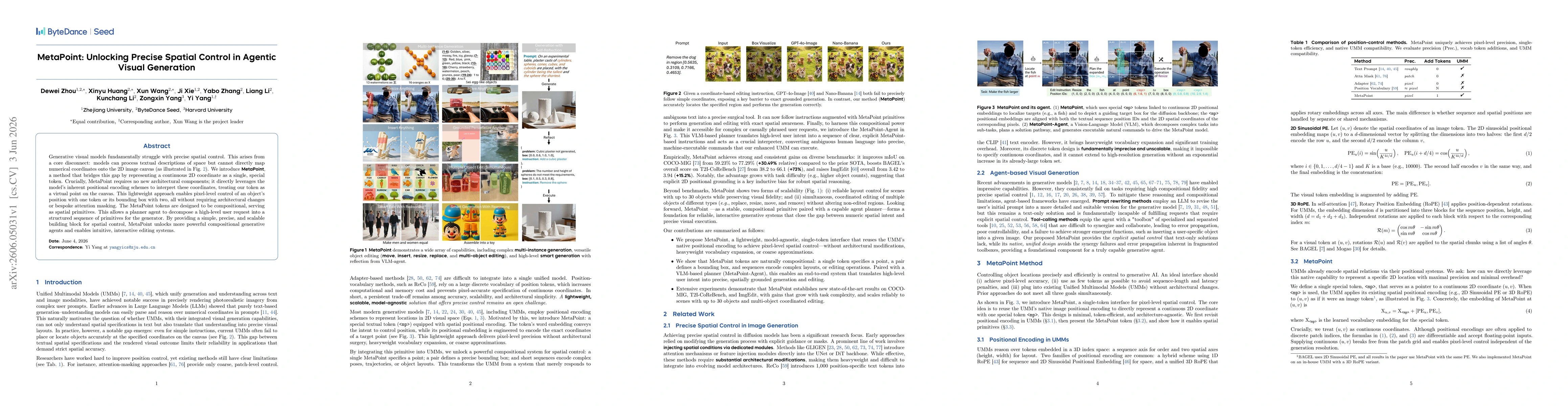 Thumbnail for MetaPoint: Unlocking Precise Spatial Control in Agentic Visual Generation