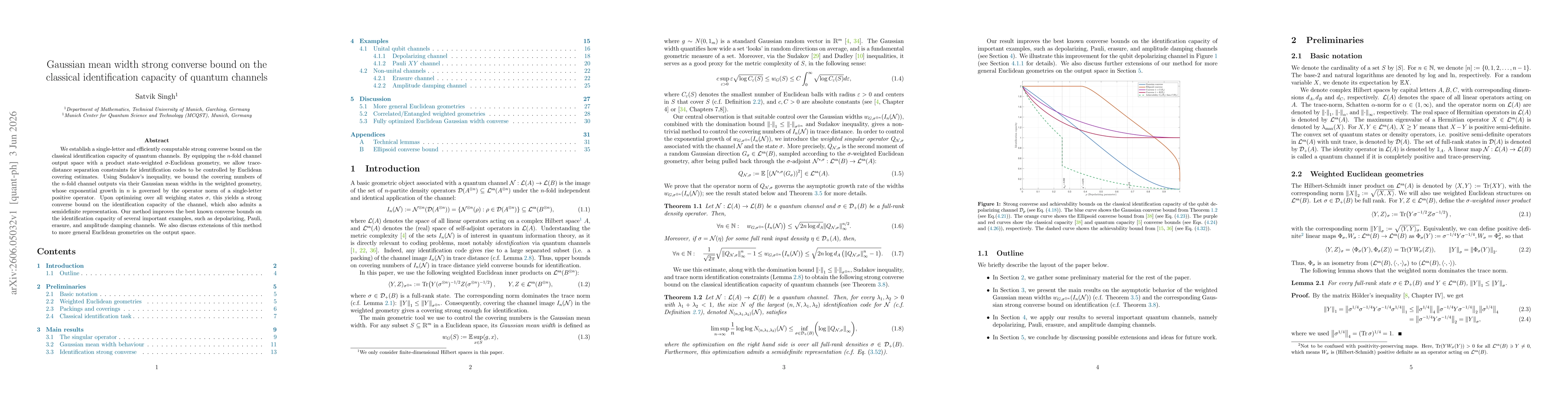 Thumbnail for Gaussian mean width strong converse bound on the classical identification capacity of quantum channels