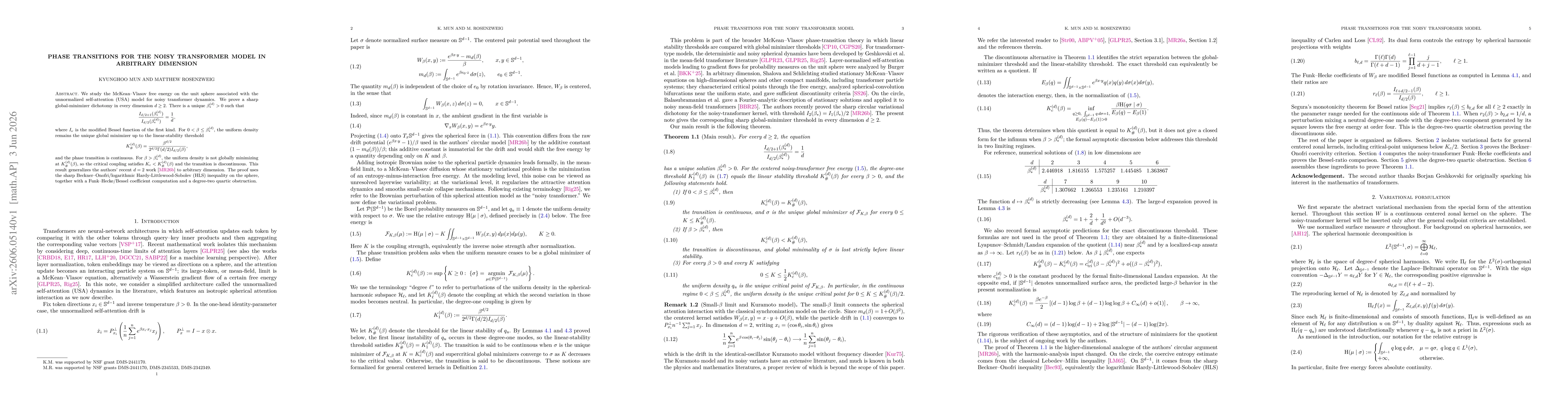 Thumbnail for Phase transitions for the noisy transformer model in arbitrary dimension