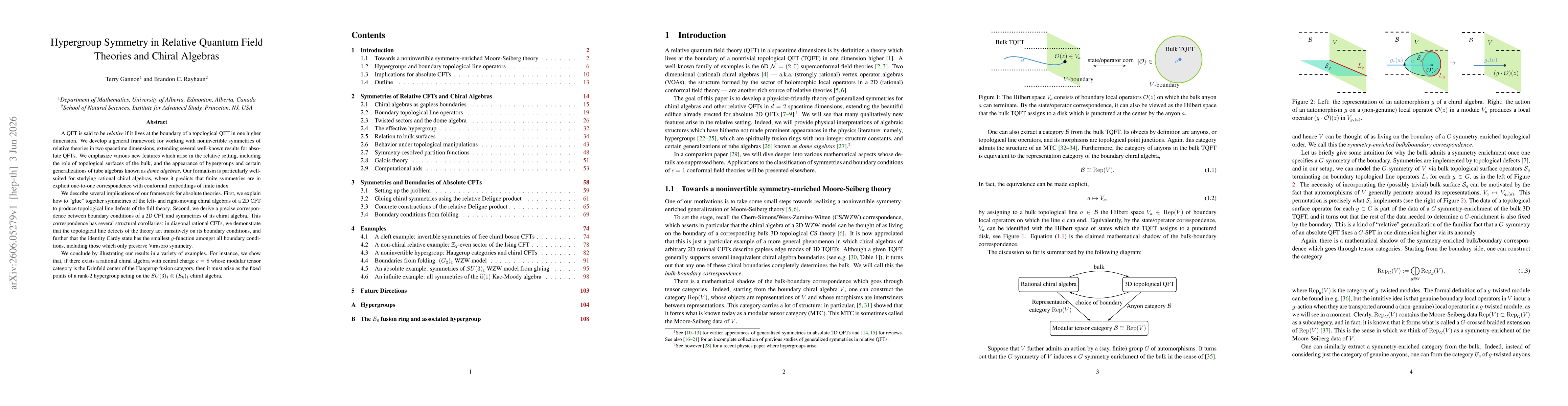 Thumbnail for Hypergroup Symmetry in Relative Quantum Field Theories and Chiral Algebras