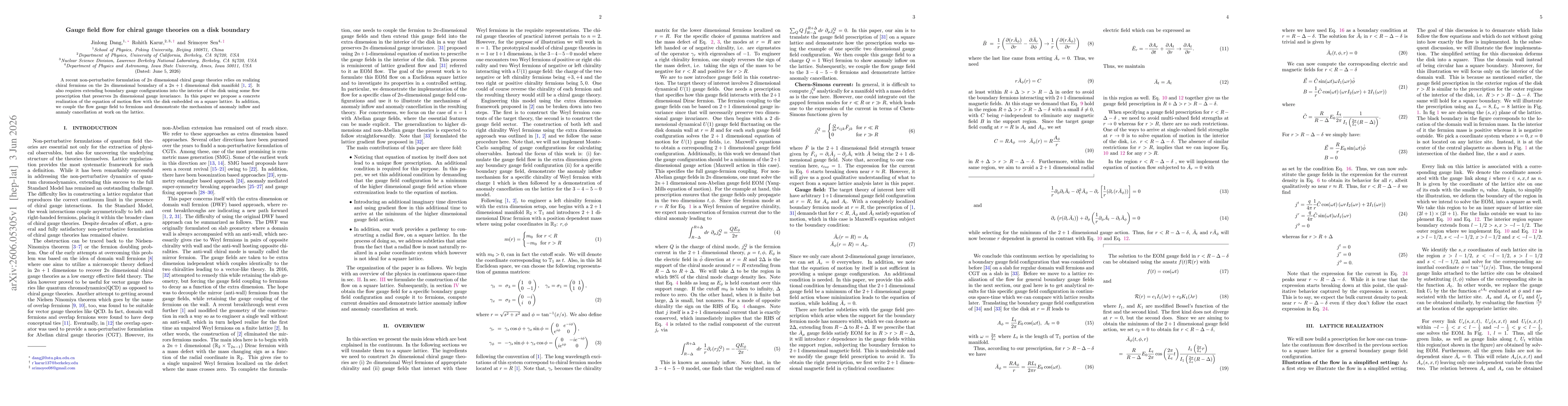 Thumbnail for Gauge field flow for chiral gauge theories on a disk boundary