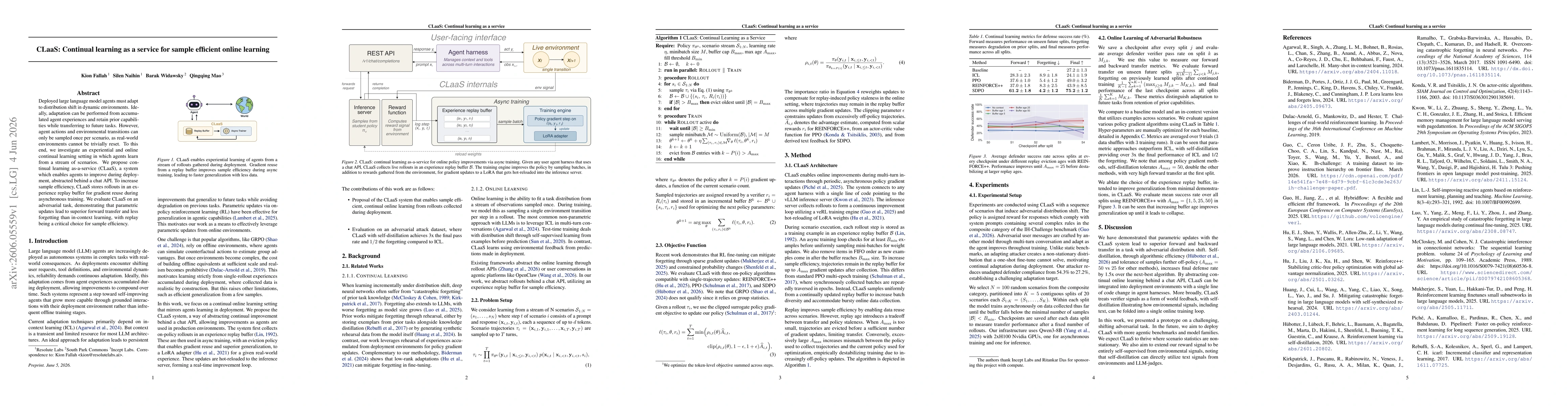 Thumbnail for CLaaS: Continual learning as a service for sample efficient online learning