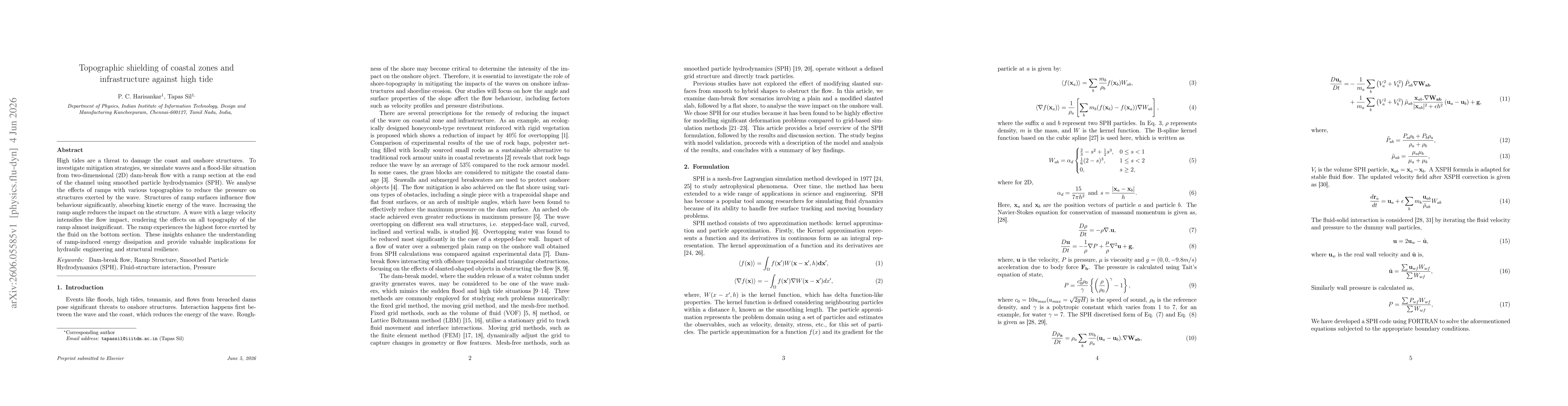 Thumbnail for Topographic shielding of coastal zones and infrastructure against high tide
