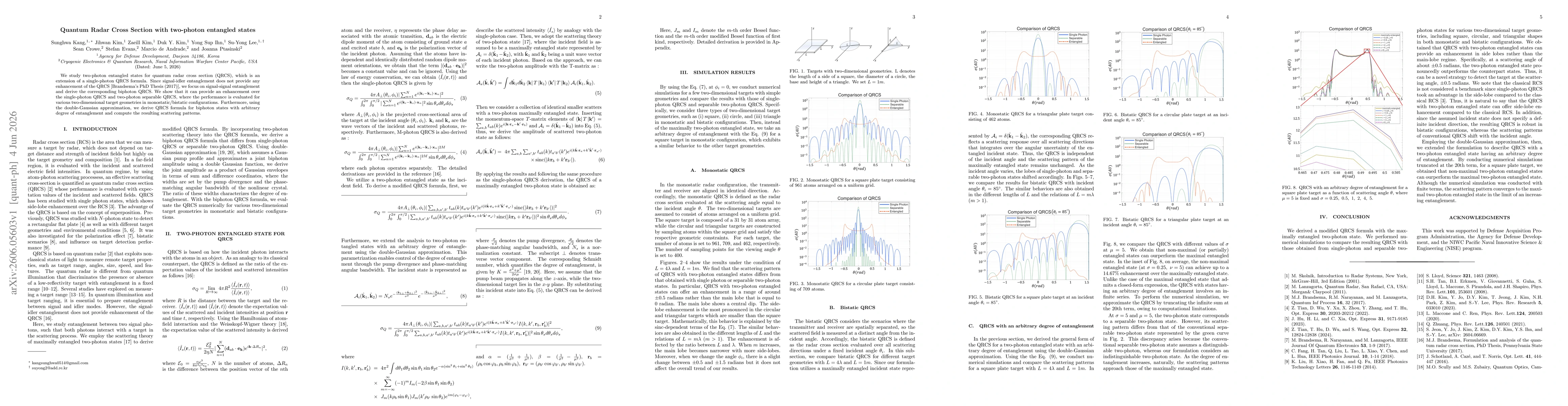Thumbnail for Quantum Radar Cross Section with two-photon entangled states
