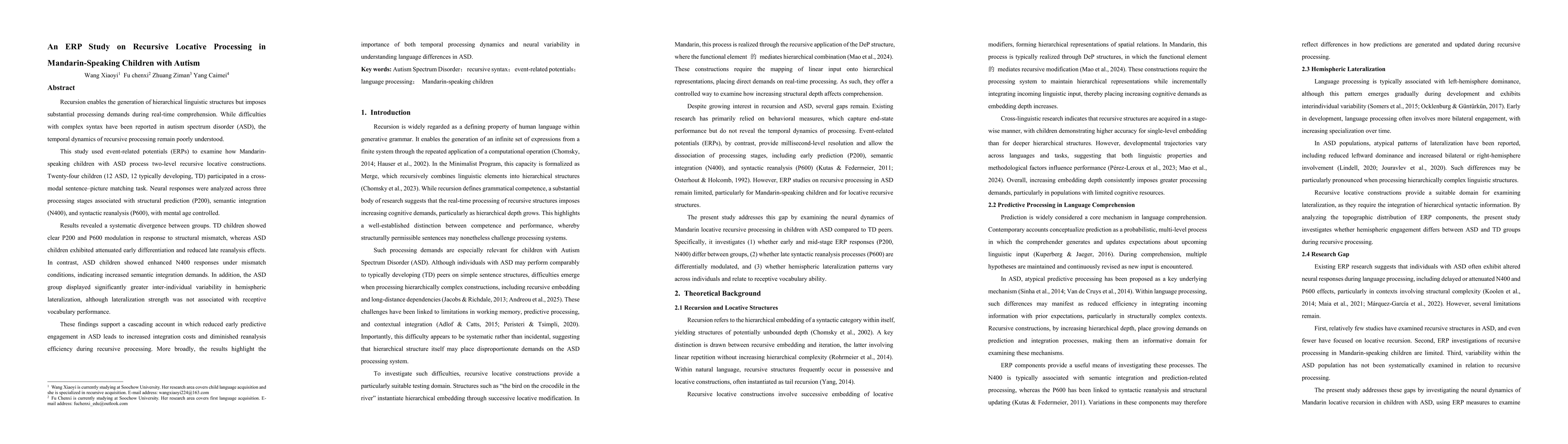 Thumbnail for An ERP Study on Recursive Locative Processing in Mandarin-Speaking Children with Autism