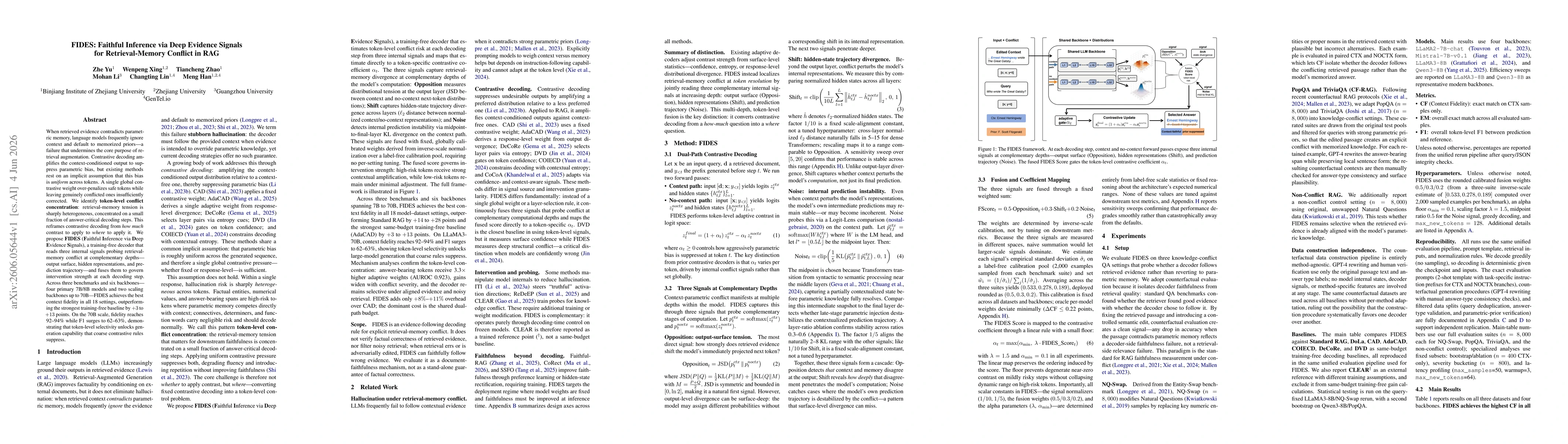 Thumbnail for FIDES: Faithful Inference via Deep Evidence Signals for Retrieval-Memory Conflict in RAG